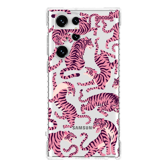 Capinha para celular  Pink Tigers Pattern