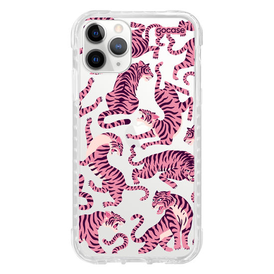 Capinha para celular  Pink Tigers Pattern