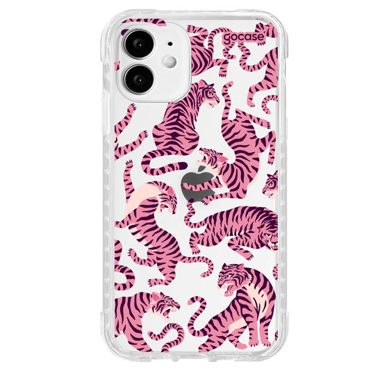 Capinha para celular  Pink Tigers Pattern