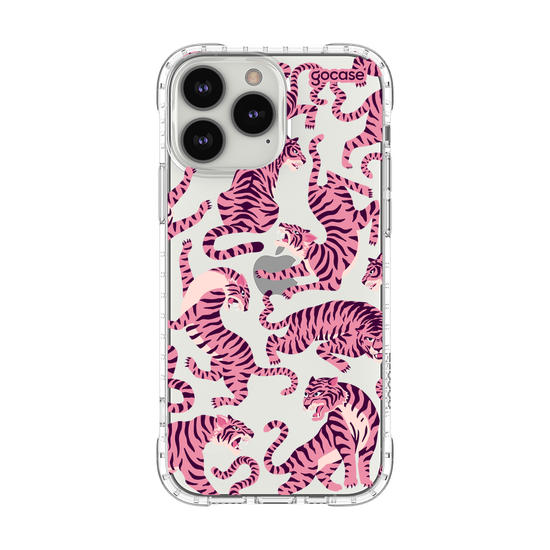 Capinha para celular  Pink Tigers Pattern