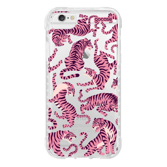 Capinha para celular  Pink Tigers Pattern