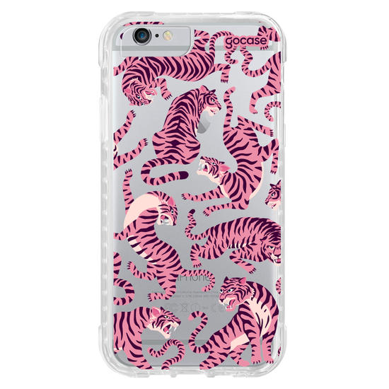 Capinha para celular  Pink Tigers Pattern