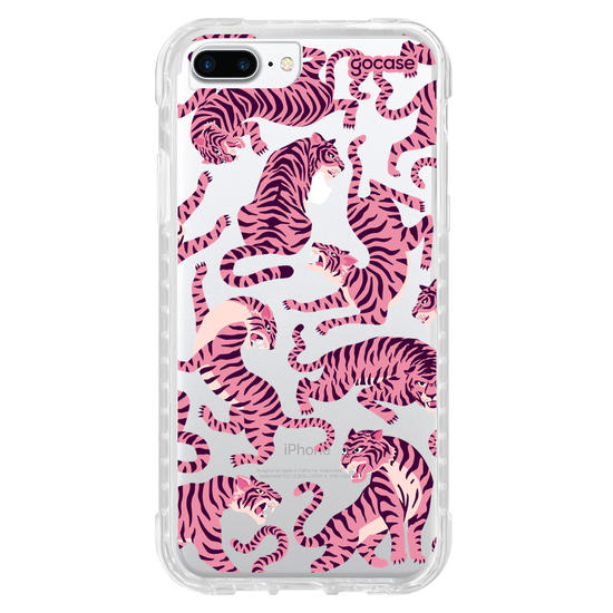 Capinha para celular  Pink Tigers Pattern