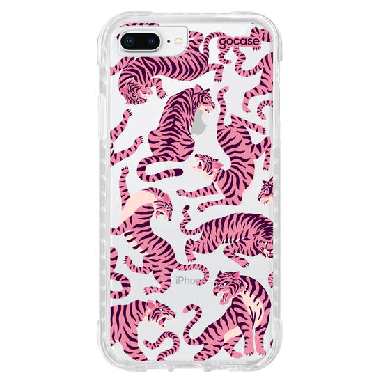 Capinha para celular  Pink Tigers Pattern
