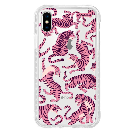 Capinha para celular  Pink Tigers Pattern