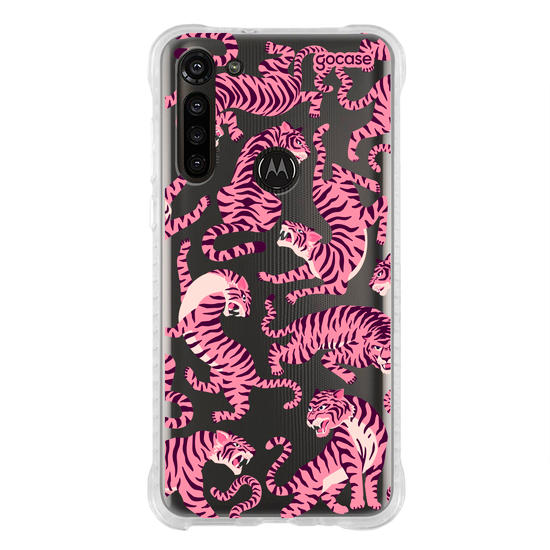 Capinha para celular  Pink Tigers Pattern