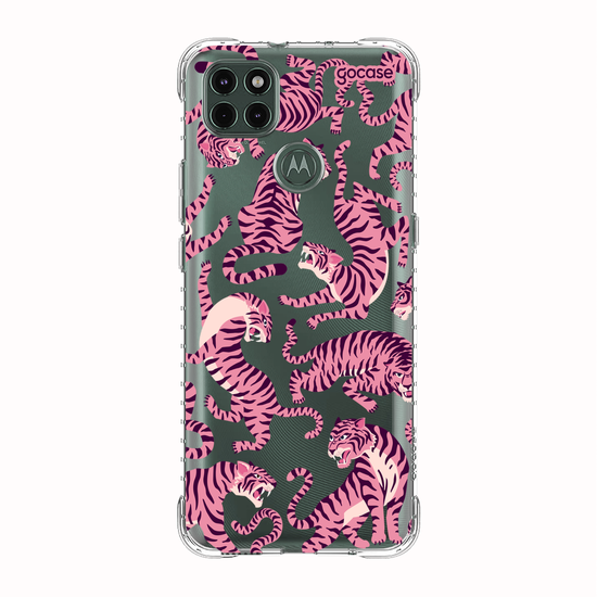 Capinha para celular  Pink Tigers Pattern
