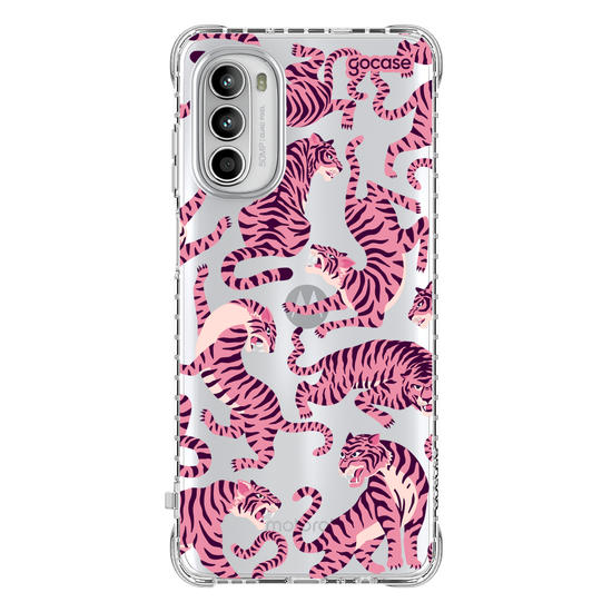 Capinha para celular  Pink Tigers Pattern