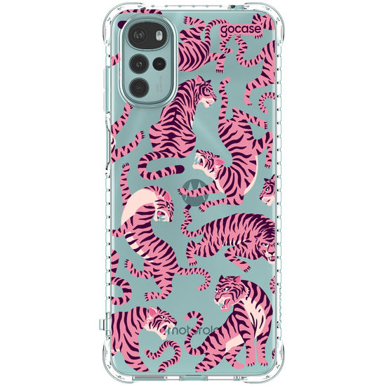 Capinha para celular  Pink Tigers Pattern