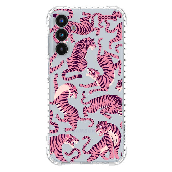 Capinha para celular  Pink Tigers Pattern