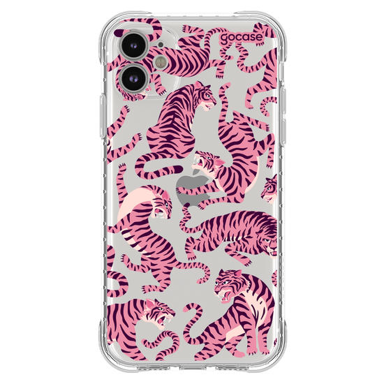 Capinha para celular  Pink Tigers Pattern