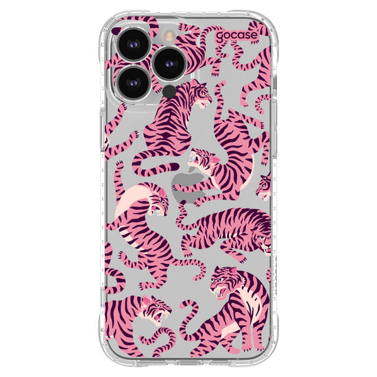 Capinha para celular  Pink Tigers Pattern