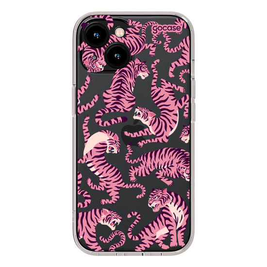 Capinha para celular  Pink Tigers Pattern