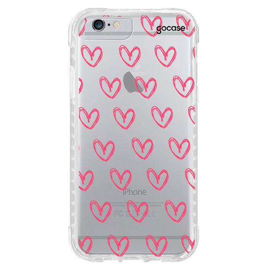 Capinha para celular Corações Rosados