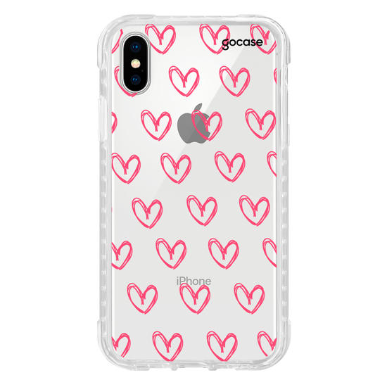 Capinha para celular Corações Rosados