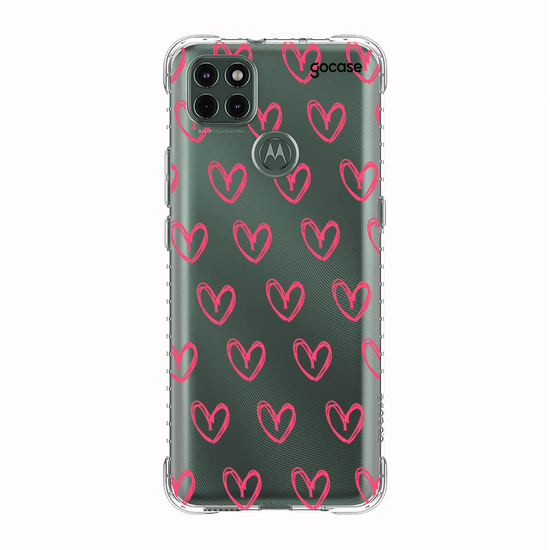 Capinha para celular Corações Rosados