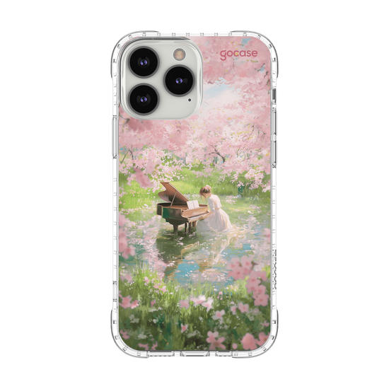 Capinha para celular  Pintura Garota no Lago