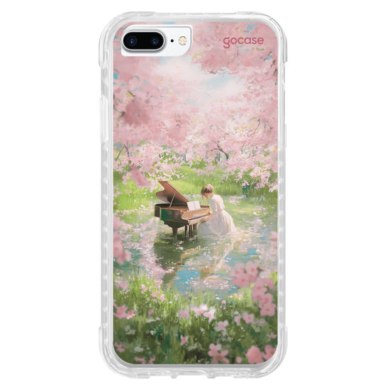 Capinha para celular  Pintura Garota no Lago