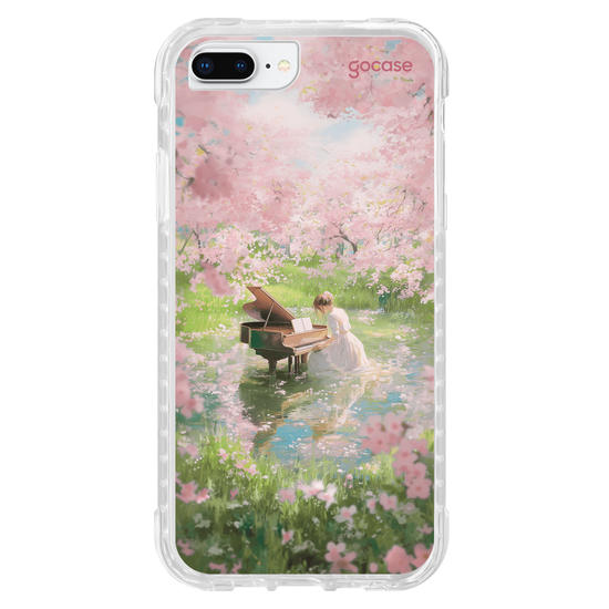 Capinha para celular  Pintura Garota no Lago