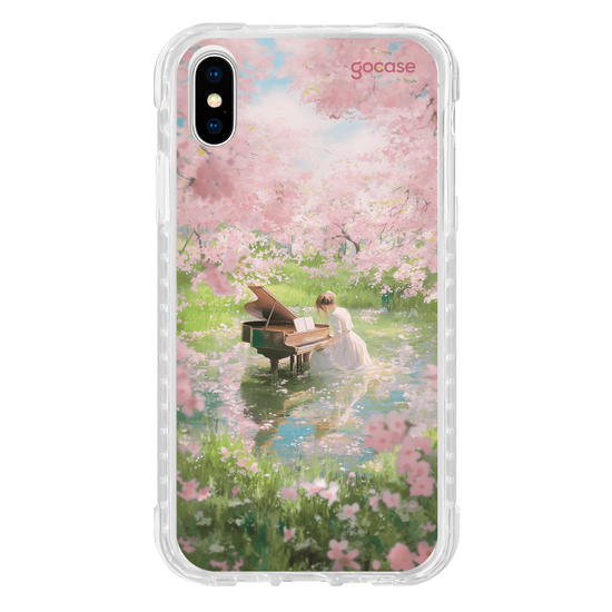 Capinha para celular  Pintura Garota no Lago