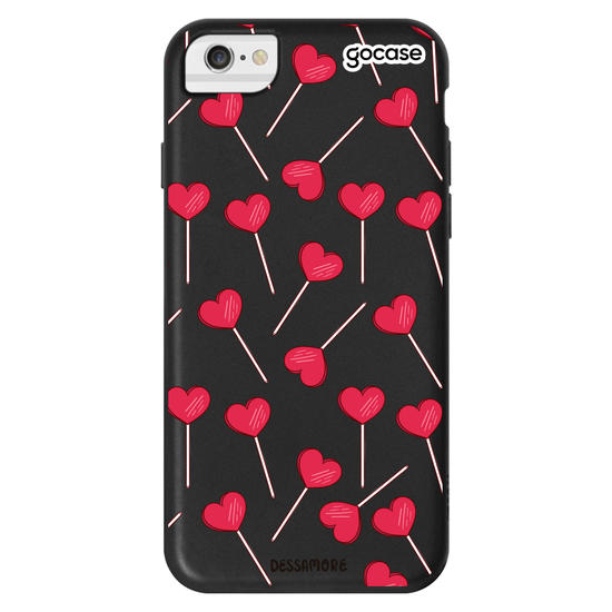 Capinha para celular Pirulito Coração
