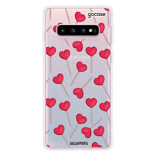 Capinha para celular Pirulito Coração