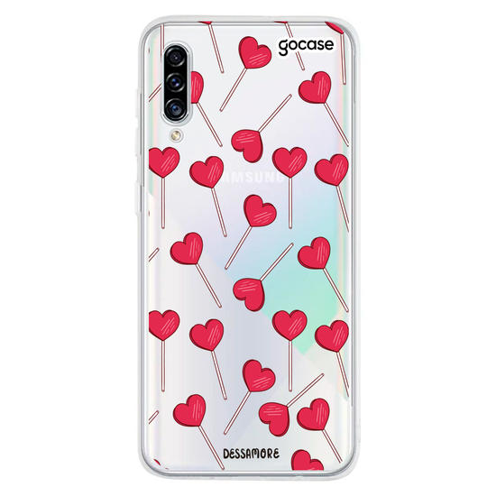 Capinha para celular Pirulito Coração