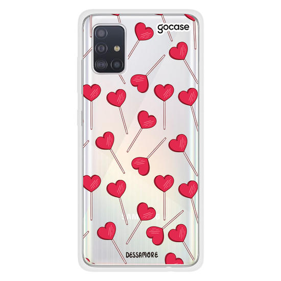 Capinha para celular Pirulito Coração