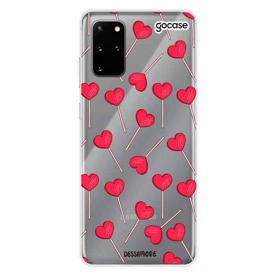 Capinha para celular Pirulito Coração