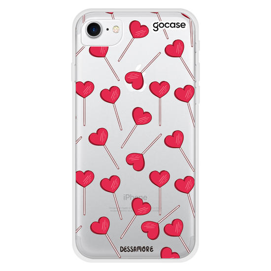 Capinha para celular Pirulito Coração