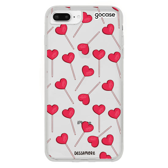 Capinha para celular Pirulito Coração