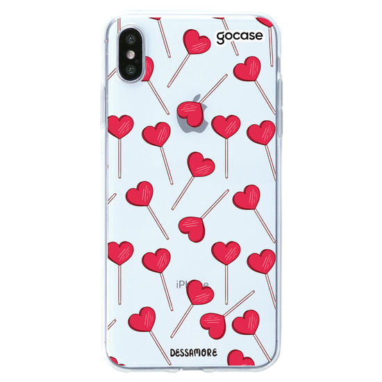 Capinha para celular Pirulito Coração