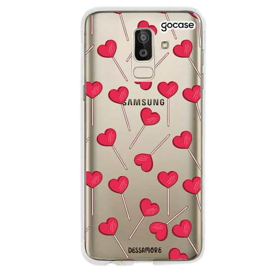 Capinha para celular Pirulito Coração