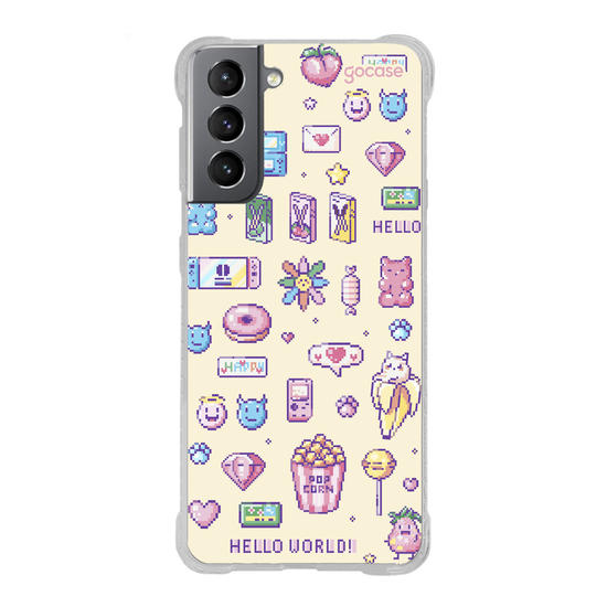 Capinha para celular  Pixel Girly Icons