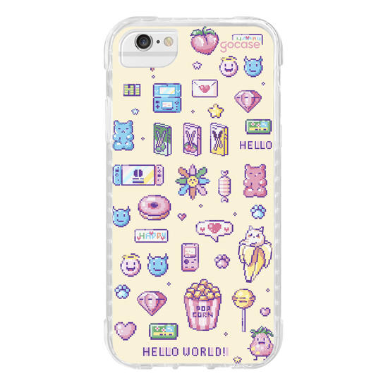 Capinha para celular  Pixel Girly Icons