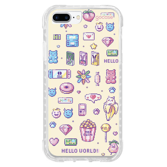 Capinha para celular  Pixel Girly Icons