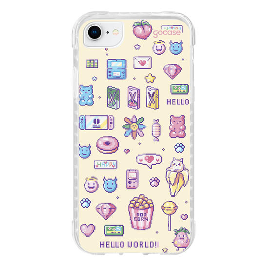 Capinha para celular  Pixel Girly Icons