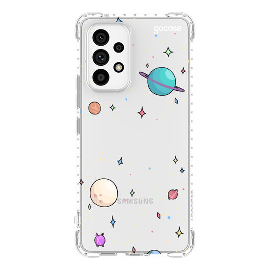 Capinha para celular Planetinhas Clean Manuscrita