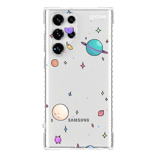 Capinha para celular Planetinhas Clean Manuscrita