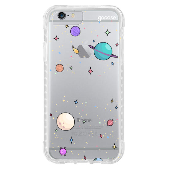 Capinha para celular Planetinhas Clean Manuscrita