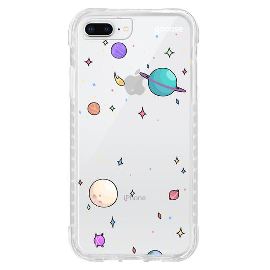 Capinha para celular Planetinhas Clean Manuscrita