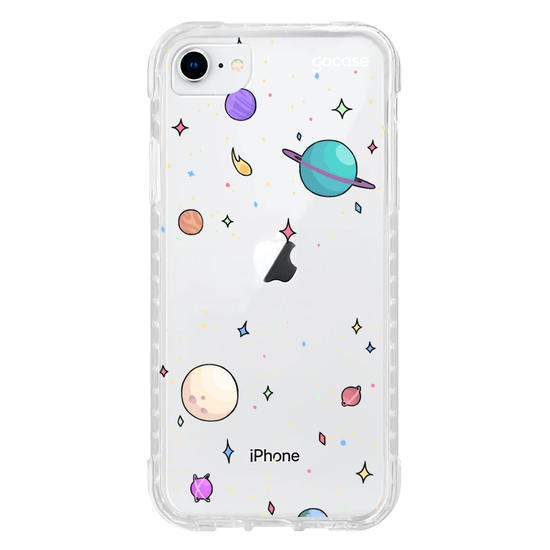 Capinha para celular Planetinhas Clean Manuscrita