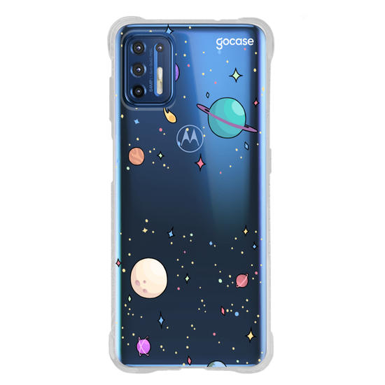 Capinha para celular Planetinhas Clean Manuscrita