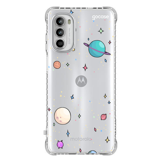 Capinha para celular Planetinhas Clean Manuscrita