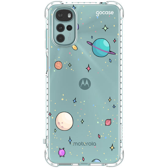 Capinha para celular Planetinhas Clean Manuscrita