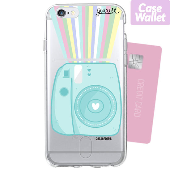 POLAROID BLUE - CARTÃO