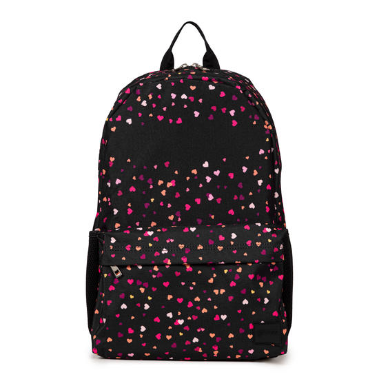 Mochila Pop - Corações Flutuantes - Nome em Arco-Íris