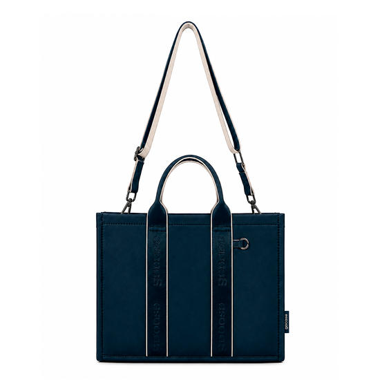  Tote Pop Média - Azul Escuro + Off