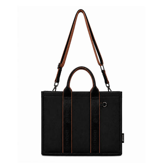  Tote Pop Média - Preto + Marrom