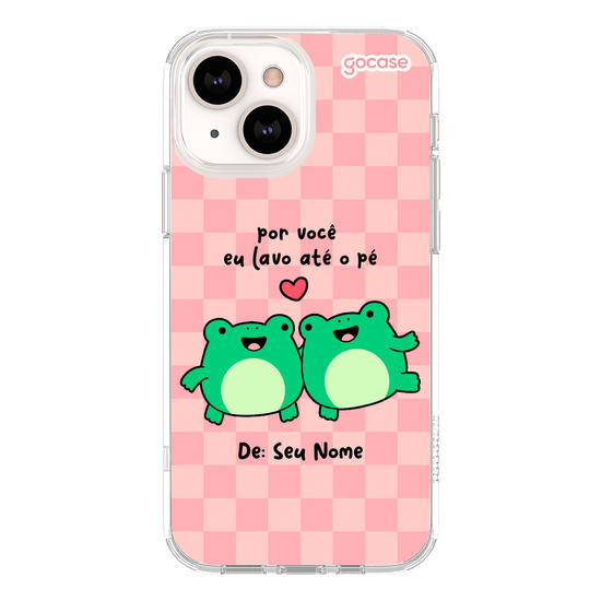Capinha para celular Sapo - Por Você Eu Lavo Até o Pé